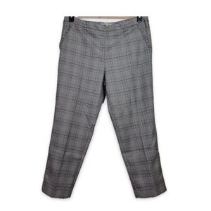 Valerie Steven’s Dress Pants Women’s Size 16 Gray Plaid Pull-On